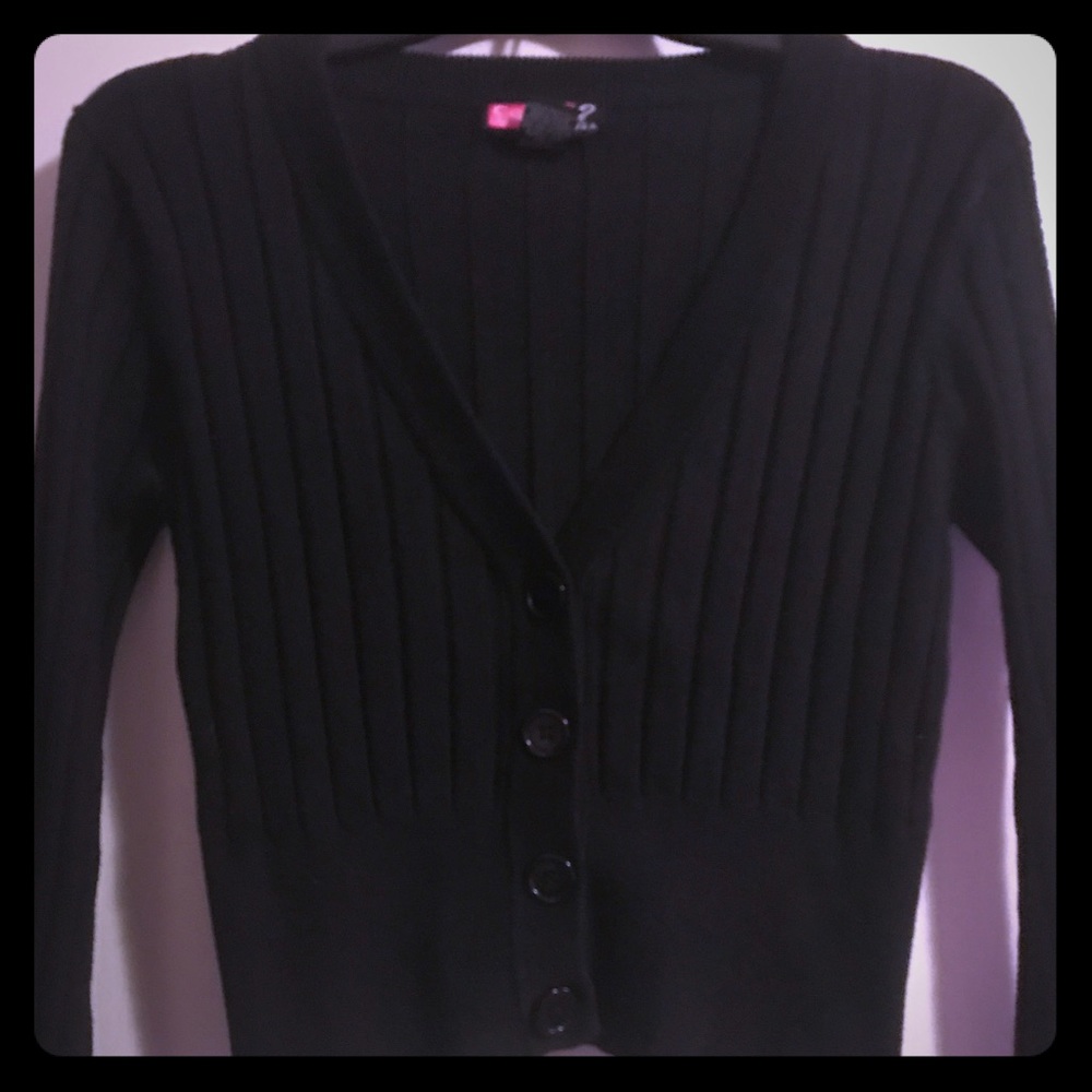 Black button cardigan!